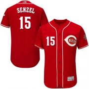 Wholesale Cheap Reds #15 Nick Senzel Red Flexbase Authentic Collection Stitched MLB Jersey
