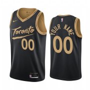Wholesale Cheap Men's Nike Raptors Personalized Black NBA Swingman 2020-21 City Edition Jersey