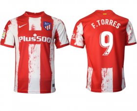 Wholesale Cheap Men 2021-2022 Club Atletico Madrid home aaa version red 9 Nike Soccer Jersey