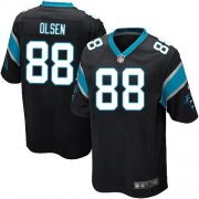Wholesale Cheap Nike Panthers #88 Greg Olsen Black Team Color Youth Stitched NFL Elite Jersey