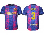 Wholesale Cheap Men 2021-2022 Club Barcelona blue training suit aaa version 3 Soccer Jersey