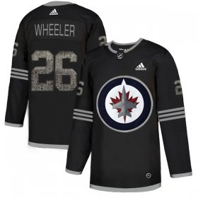 Wholesale Cheap Adidas Jets #26 Blake Wheeler Black Authentic Classic Stitched NHL Jersey