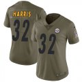 Wholesale Cheap Nike Steelers #32 Franco Harris Olive Women's Stitched NFL Limited 2017 Salute to Service Jersey