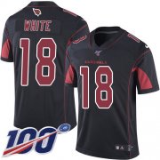 Wholesale Cheap Nike Cardinals #18 Kevin White Black Men's Stitched NFL Limited Rush 100th Season Jersey