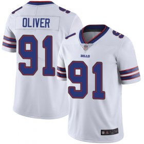 Wholesale Cheap Nike Bills #91 Ed Oliver White Men\'s Stitched NFL Vapor Untouchable Limited Jersey