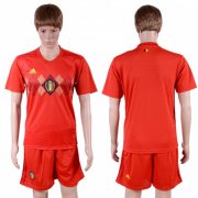 Wholesale Cheap Belgium Blank Red Soccer Country Jersey