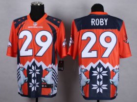 Wholesale Cheap Nike Broncos #29 Bradley Roby Orange Men\'s Stitched NFL Elite Noble Fashion Jersey