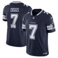Wholesale Cheap Men's Dallas Cowboys #7 Trevon Diggs Navy 2023 F.U.S.E. Limited Stitched Football Jersey