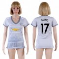 Wholesale Cheap Women's Manchester United #17 Blind Sec Away Soccer Club Jersey