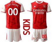 Wholesale Cheap Youth 2020-2021 club Arsenal home customized red Soccer Jerseys