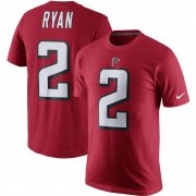 Wholesale Cheap Atlanta Falcons #2 Matt Ryan Nike Player Pride Name & Number T-Shirt Red