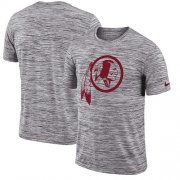 Wholesale Cheap Men's Washington Redskins Nike Heathered Black Sideline Legend Velocity Travel Performance T-Shirt