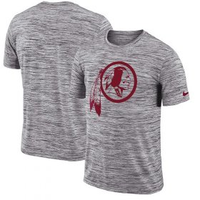Wholesale Cheap Men\'s Washington Redskins Nike Heathered Black Sideline Legend Velocity Travel Performance T-Shirt