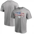 Wholesale Cheap Men's Tampa Bay Buccaneers Pro Line by Fanatics Branded Heathered Gray Banner Wave T-Shirt