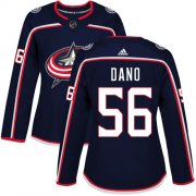 Wholesale Cheap Adidas Blue Jackets #56 Marko Dano Navy Blue Home Authentic Women's Stitched NHL Jersey
