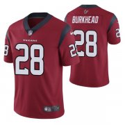 Wholesale Cheap Men's Houston Texans #28 Rex Burkhead Red Vapor Untouchable Limited Stitched Jersey