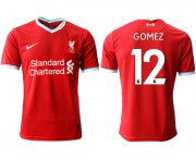 Wholesale Cheap Men 2020-2021 club Liverpool home aaa version 12 red Soccer Jerseys