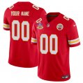 Cheap Men's Kansas City Chiefs Active Player Custom Red 2024 F.U.S.E. Super Bowl LVIII Patch With NKH Patch Vapor Untouchable Limited Football Stitched Jersey
