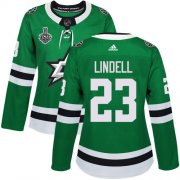 Cheap Adidas Stars #23 Esa Lindell Green Home Authentic Women's 2020 Stanley Cup Final Stitched NHL Jersey