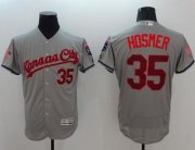 Wholesale Cheap Royals #35 Eric Hosmer Grey Fashion Stars & Stripes Flexbase Authentic Stitched MLB Jersey