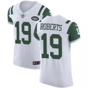 Wholesale Cheap Nike Jets #19 Andre Roberts White Men's Stitched NFL Vapor Untouchable Elite Jersey