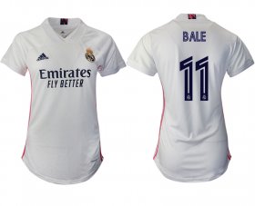 Wholesale Cheap Women 2020-2021 Real Madrid home aaa version 11 white Soccer Jerseys1