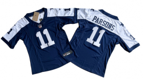 Cheap Women\'s Dallas Cowboys #11 Micah Parsons NavyWhite 2023 F.U.S.E. Limited Football Stitched Jersey(Run Small)