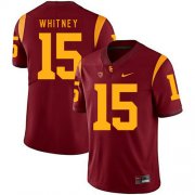 Wholesale Cheap USC Trojans 15 Isaac Whitney Red College Football Jersey