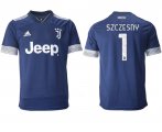 Wholesale Cheap Men 2020-2021 club Juventus away aaa version 1 blue Soccer Jerseys