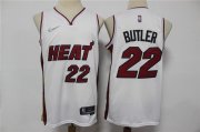 Wholesale Cheap Men's Miami Heat #22 Jimmy Butler White 75th Anniversary Diamond 2021 Stitched Jersey