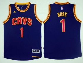 Wholesale Cheap Cleveland Cavaliers #1 Derrick Rose Navy Blue Alternate Stitched NBA Jersey