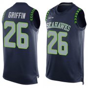Wholesale Cheap Nike Seahawks #26 Shaquem Griffin Steel Blue Team Color Men's Stitched NFL Limited Tank Top Jersey