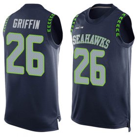 Wholesale Cheap Nike Seahawks #26 Shaquem Griffin Steel Blue Team Color Men\'s Stitched NFL Limited Tank Top Jersey
