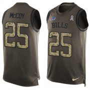 Wholesale Cheap Nike Bills #25 LeSean McCoy Green Men's Stitched NFL Limited Salute To Service Tank Top Jersey