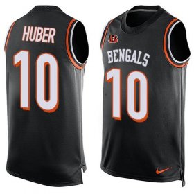 Wholesale Cheap Nike Bengals #10 Kevin Huber Black Team Color Men\'s Stitched NFL Limited Tank Top Jersey