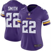 Wholesale Cheap Nike Vikings #22 Harrison Smith Purple Team Color Women's Stitched NFL Vapor Untouchable Limited Jersey