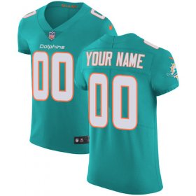 Wholesale Cheap Nike Miami Dolphins Customized Aqua Green Team Color Stitched Vapor Untouchable Elite Men\'s NFL Jersey