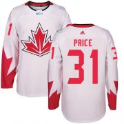 Wholesale Cheap Team CA. #31 Carey Price White 2016 World Cup Stitched NHL Jersey