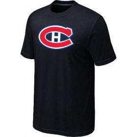 Wholesale Cheap Montreal Canadiens Big & Tall Logo Black NHL T-Shirt