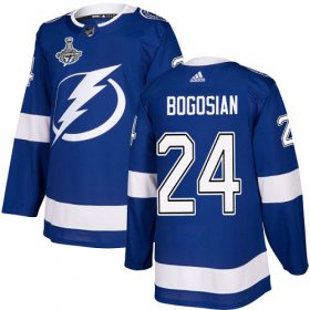 Cheap Adidas Lightning #24 Zach Bogosian Blue Home Authentic 2020 Stanley Cup Champions Stitched NHL Jersey