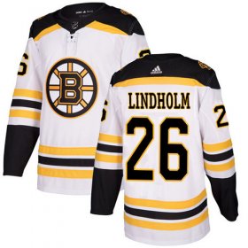 Wholesale Cheap Adidas Bruins #26 Par Lindholm White Road Authentic Stitched NHL Jersey