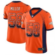 Wholesale Cheap Nike Broncos #58 Von Miller Orange Team Color Men's Stitched NFL Limited Rush Drift Fashion Jersey