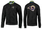 Wholesale Cheap NFL Los Angeles Rams Team Logo Jacket Black_1