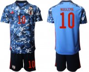 Wholesale Cheap Men 2020-2021 Season National team Japan home blue 10 Soccer Jersey1