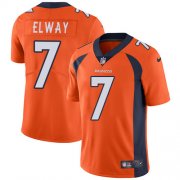 Wholesale Cheap Nike Broncos #7 John Elway Orange Team Color Men's Stitched NFL Vapor Untouchable Limited Jersey