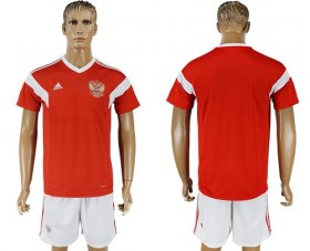Wholesale Cheap Russia Blank Home Soccer Country Jersey