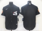 Wholesale Cheap Men's Chicago White Sox Blank Black Stitched MLB Cool Base Nike Jersey