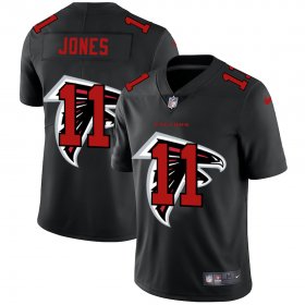 Wholesale Cheap Atlanta Falcons #11 Julio Jones Men\'s Nike Team Logo Dual Overlap Limited NFL Jersey Black