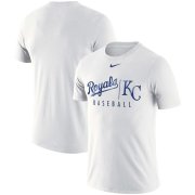 Wholesale Cheap Kansas City Royals Nike MLB Practice T-Shirt White