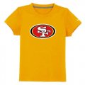 Wholesale Cheap San Francisco 49ers Sideline Legend Authentic Logo Youth T-Shirt Yellow